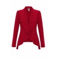 thumbnail image 1 of Women's Casual Long Sleeve Solid Open Blazer Jacket, 1 of 5