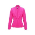 thumbnail image 1 of Women's Casual Long Sleeve Solid Open Front Blazer Jacket, 1 of 3