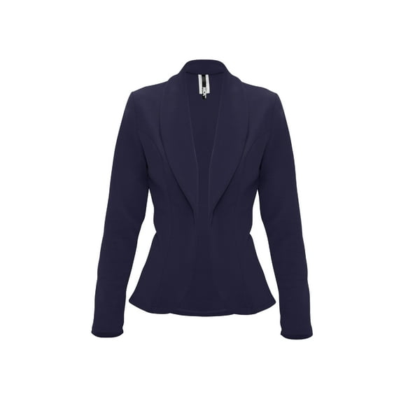 Women's Casual Long Sleeve Solid Open Front Blazer Jacket