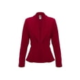 thumbnail image 1 of Women's Casual Long Sleeve Solid Open Front Blazer Jacket, 1 of 3