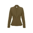 thumbnail image 1 of Women's Casual Long Sleeve Solid Open Front Blazer Jacket, 1 of 3