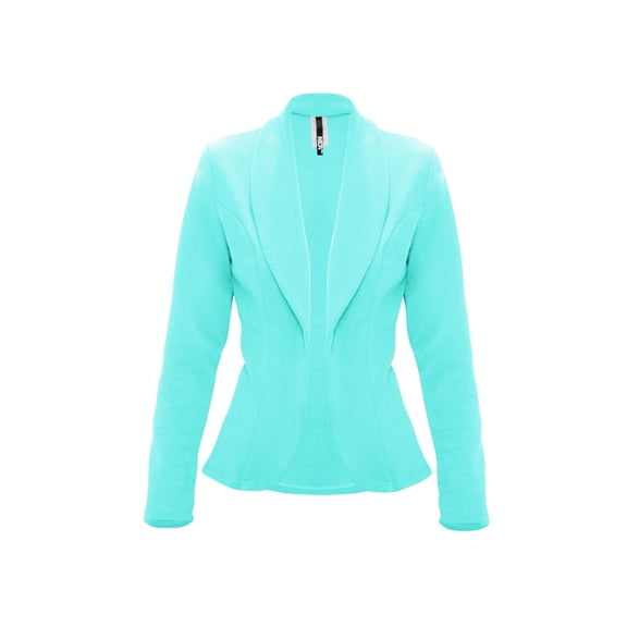 Women's Casual Long Sleeve Solid Open Front Blazer Jacket