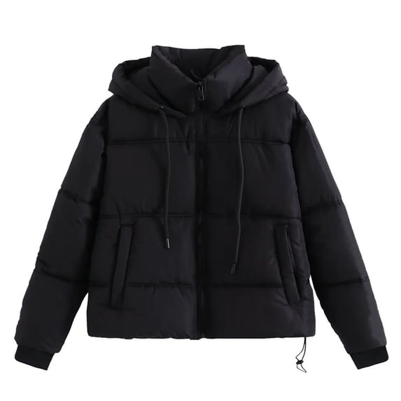 Women's Casual Long Sleeve Zip-Up Parka with Drawstring Waist and Pockets | Lightweight Fall Winter Outerwear Coat for Commuting, Travel and Weekend Errands