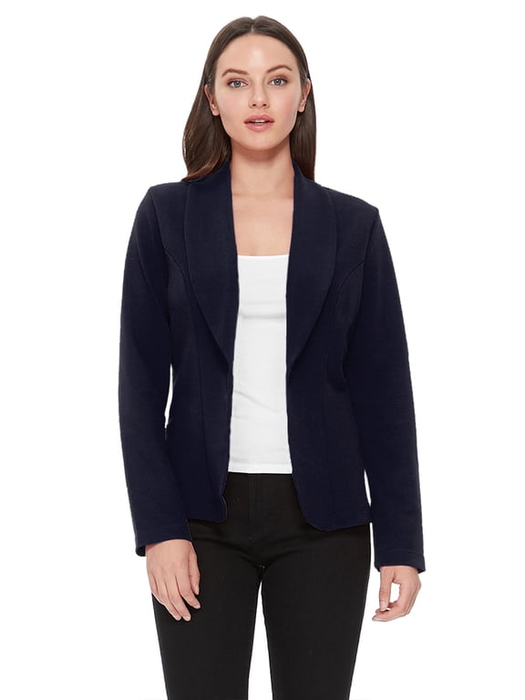 Women's Casual Long Sleeves Office Workwear Solid Blazer Jacket S-3XL