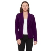 Womens Casual Long Sleeves Office Workwear Solid Blazer Jacket S-3XL