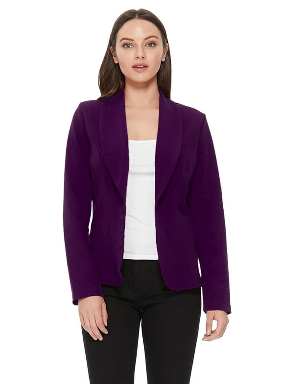 Women's Casual Long Sleeves Office Workwear Solid Blazer Jacket S-3XL