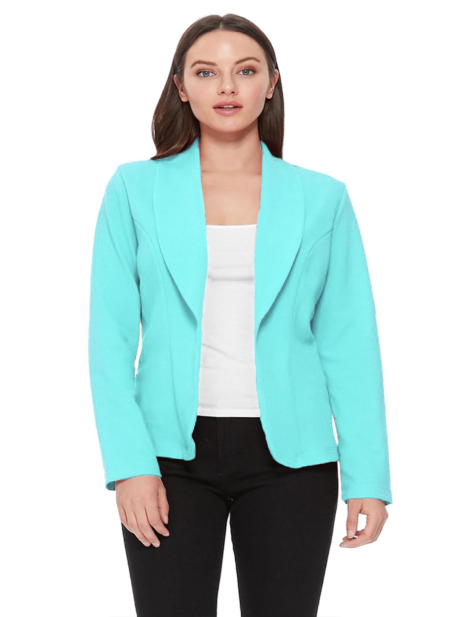 Women's Casual Long Sleeves Office Workwear Solid Blazer Jacket S3XL