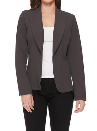 Buy WQ&EnergyWomen Women Plus Size Solid Colored Classy Belt Suit Jacket  Blazer White 3XL at