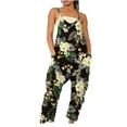 thumbnail image 1 of Women's Casual Loose Baggy Pocket Jumpsuit Fashion Playsuit Trousers Overalls Sling Jumpsuit, 1 of 6
