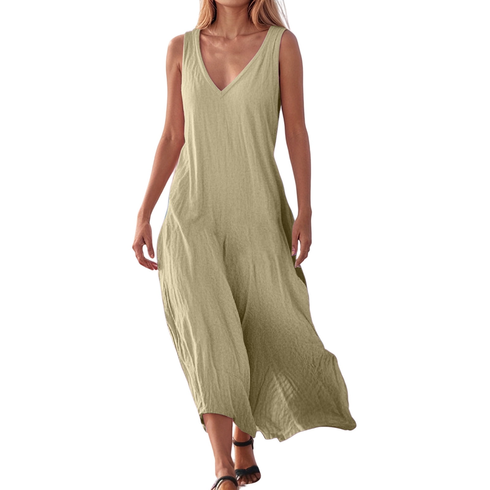 Women's Casual Loose Fit Dress Comfortable Everyday Wear Versatile Spring Summer Fall Outfit Relaxed Style