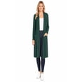 thumbnail image 1 of Women's Casual Loose Fit Side Pockets Solid Soft Lightweight Long Cardigan, 1 of 6