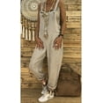 thumbnail image 1 of Women's Casual Loose-Fit Sling Jumpsuit Plus Size Overall Long Pants, 1 of 1