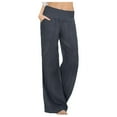 thumbnail image 1 of Women's Casual Loose Fit Stretchy Denim Jogger Pants Comfortable Solid Color Trousers for Everyday Wear, 1 of 1