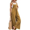 thumbnail image 1 of Women's Casual Loose Overalls Jumpsuits Wide Leg Long Pant Rompers With Pockets, 1 of 5