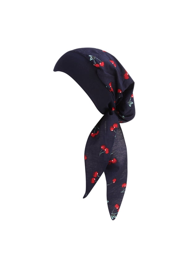 Women's Casual Loose Print Chemo Beanie Cancer Headwear Turban Cap