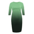 thumbnail image 1 of Women’s Casual Maternity Dress 3/4 Sleeve Knee Length Pregnancy Clothes for Baby Shower Green XXL, 1 of 4