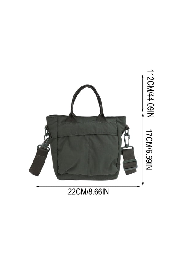 Women's Casual Mini Crossbody Bag Canvas Handheld Shoulder Bag Daily Use Versatile Lightweight Tote
