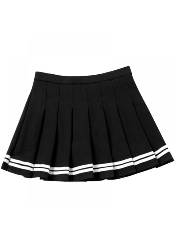 Women's Casual Mini Pleated Skirt High Waisted Skater Tennis Skirts Skorts with Shorts S-XXL