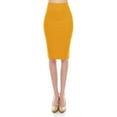 thumbnail image 1 of Women's Casual Office Work Wear Comfy Stretch Bodycon Solid Midi Pencil Skirt, 1 of 4
