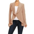 thumbnail image 1 of Moa Collection Women's Office Blazer Casual Long Sleeve Solid Open Front Design S-3XL, 1 of 4