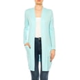 thumbnail image 1 of Women's Classic Long Sleeve Cardigan with Side Pockets for Everyday Wear, 1 of 6