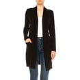 thumbnail image 1 of Women's Classic Long Sleeve Cardigan with Side Pockets for Everyday Wear, 1 of 6