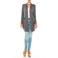 thumbnail image 1 of Women's Casual Open Front Long Sleeves Loose Fit Side Pockets Cardigan, 1 of 6