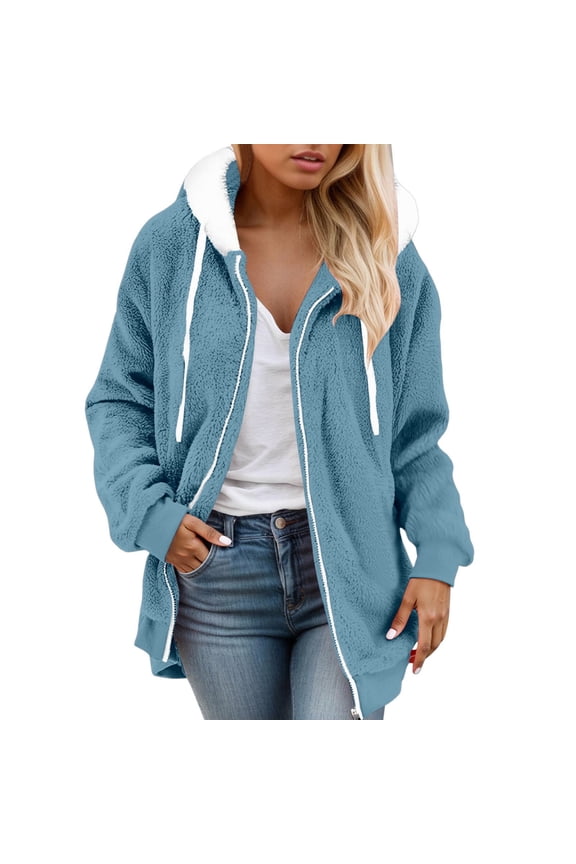 Women's Casual Outerwear Jacket Soft Zip Up Cozy Lined Winter Lightweight Warm Wear For Everyday Use Women's Bomber Jacket Casual Coat