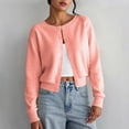 thumbnail image 1 of Women‘s Casual Oversize Solid Color Fall/Winter Long Sleeved Top Sweater Blouse Cardigan, 1 of 7