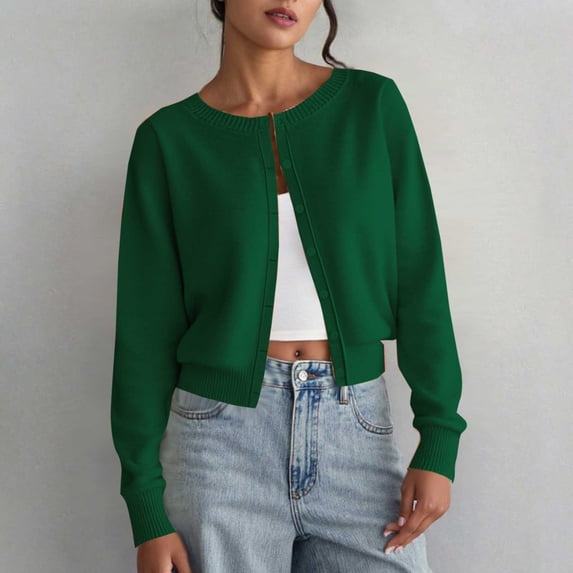 Women‘s Casual Oversize Solid Color Fall/Winter Long Sleeved Top Sweater Blouse Cardigan