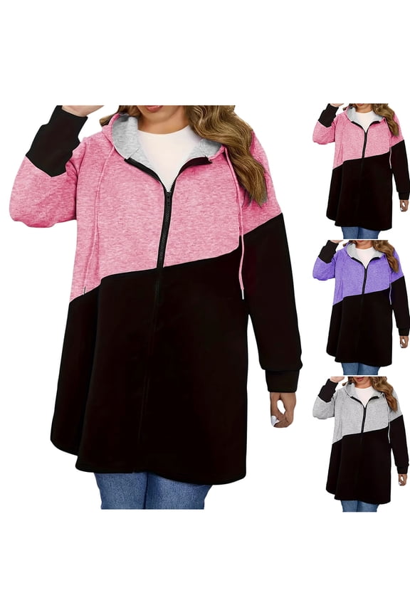 Women's Casual Oversize Solid Color Lapel Hooded Long Sleeve Outwear Jackets Coat Blazer Cardigan for Business Work Office Travel Streetwear Fashion Essential Gift for Women
