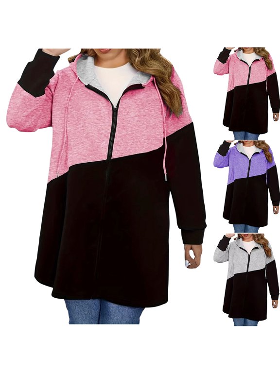 Women's Casual Oversize Solid Color Lapel Hooded Long Sleeve Outwear Jackets Coat Blazer Cardigan for Business Work Office Travel Streetwear Fashion Essential Gift for Women
