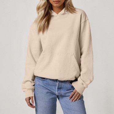 Women's Casual Oversized Hoodie Soft and Comfortable Pullover Sweatshirt with Kangaroo Pocket