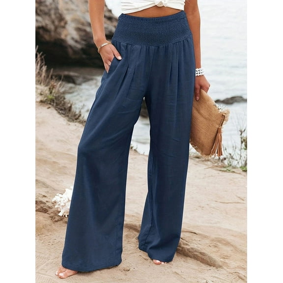 Women's Casual Pants, Casual Style, Comfortable Mid Waist Long Pants for Women