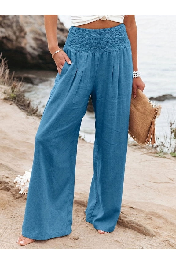Women's Casual Pants, Casual Style, Comfortable Mid Waist Long Pants for Women