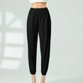 thumbnail image 1 of Women's Casual Pants Classical Dance Trousers Wide Legged Straight Pocket Long Pants Gymnastics Practice Exercises Dance Training Leg Binding Pants Stretchy Work Pants Women Women's Pants for Work, 1 of 4