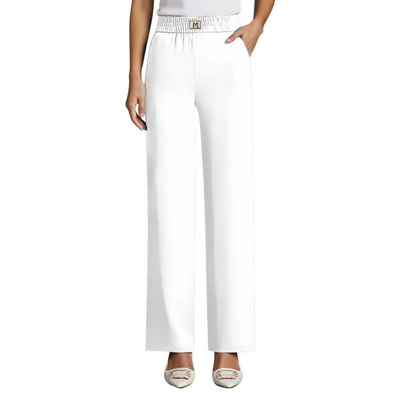 Women's Casual Pants Comfortable Loose Fit Casual Straight Leg Trousers For Everyday Wear Relaxation
