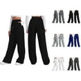 thumbnail image 1 of Women's Casual Pants Comfortable Wide Leg Sweatpants with Pockets for Autumn and Winter Casual Style, 1 of 10