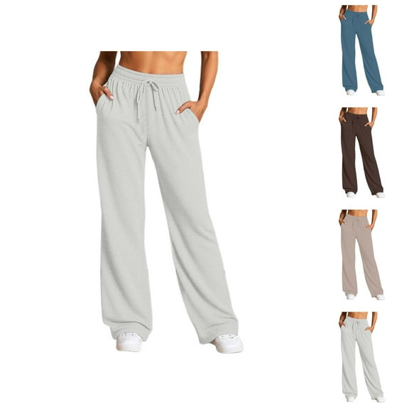 Women's Casual Pants Everyday Comfort Relaxed Fit Trousers with Drawstring Versatile Athletic Wear for Daily and Activities