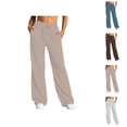 thumbnail image 1 of Women's Casual Pants Everyday Comfort Relaxed Fit Trousers with Drawstring Versatile Athletic Wear for Daily and Activities, 1 of 6