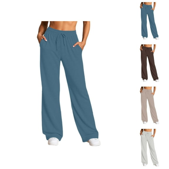 Women's Casual Pants Everyday Comfort Relaxed Fit Trousers with Drawstring Versatile Athletic Wear for Daily and Activities