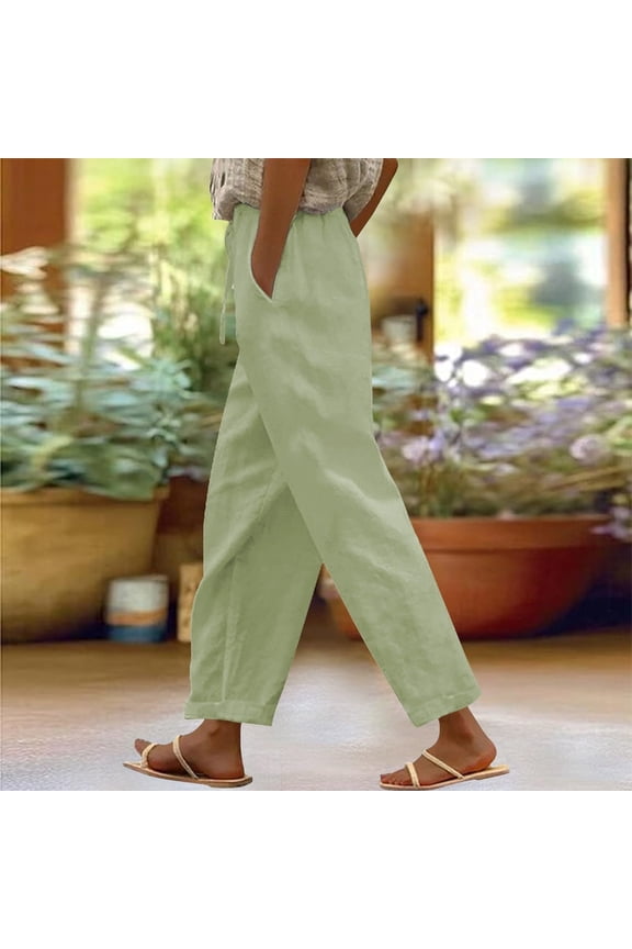 Women's Casual Pants For Everyday Wear With Stylish Side And Back Pockets For Spring And Summer Fashion Cute Dressy Clothes Casual Pants Women plus Pant for Women Casual Summer Crop Pants for Women