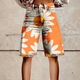 thumbnail image 1 of Women's Casual Pants Flare Denim Shorts For Women Wide Leg Denim Shorts Woman Vintage Floral Print High Waisted Straight Stretch Pants With Pockets,Gray Women's Casual Pants S, 1 of 4
