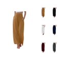 thumbnail image 1 of Women Pants Women Wide Leg Pants Women's Casual Pants High Waisted Wide Leg Fashion Drawstring Elastic Trousers Comfy Straight Leg Long Pants with Pockets, 1 of 7