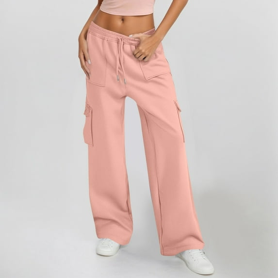 Women's Casual Pants High Waisted Wide Leg Sweatpants With Pockets Comfortable Soft Athletic Joggers For Everyday Wear Glitter Pants Casual Pant Suit for Women plus Size for Women 2x Designer Yoga