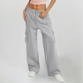 thumbnail image 1 of Women's Casual Pants High Waisted Wide Leg Sweatpants With Pockets Comfortable Soft Athletic Joggers For Everyday Wear Warm Casual Pants Women Womens Sporty Football Leggings plus Size Sweatpants, 1 of 4
