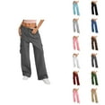 thumbnail image 1 of Women's Casual Pants High Waisted Wide Leg Sweatpants With Pockets Comfortable Soft Athletic Joggers For Everyday Wear, 1 of 6