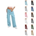 thumbnail image 1 of Women's Casual Pants High Waisted Wide Leg Sweatpants With Pockets Comfortable Soft Athletic Joggers For Everyday Wear, 1 of 5
