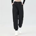 thumbnail image 1 of Women's Casual Pants, Ladies' Solid Color Casual Versatile Waterproof And Windproof Outdoor Sports Pants Long Pants Women High Waisted Pants (Black,XXXL), 1 of 7