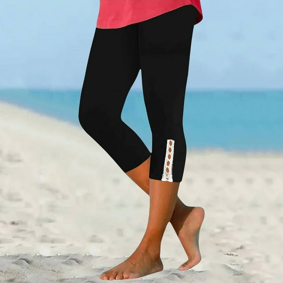 Women's Casual Pants Leggings For Women 2025 High Waisted Cutout Yoga Lightweight Cozy Cropped Pants Solid Soft Pajams Pants,Black Women's Casual Pants XXL